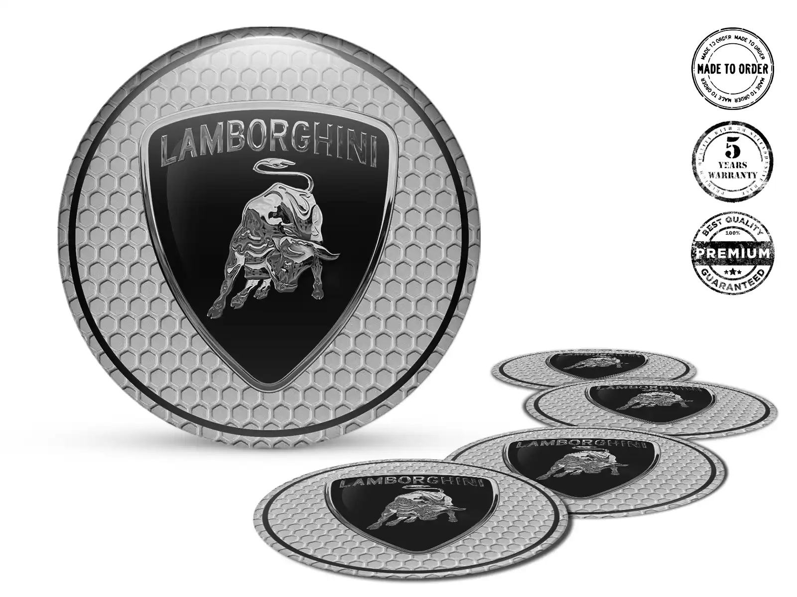 Lamborghini Pegatina de Silicona Edición Calcomanías de Aro Premium